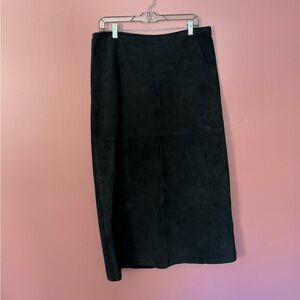 Black Suede Skirt